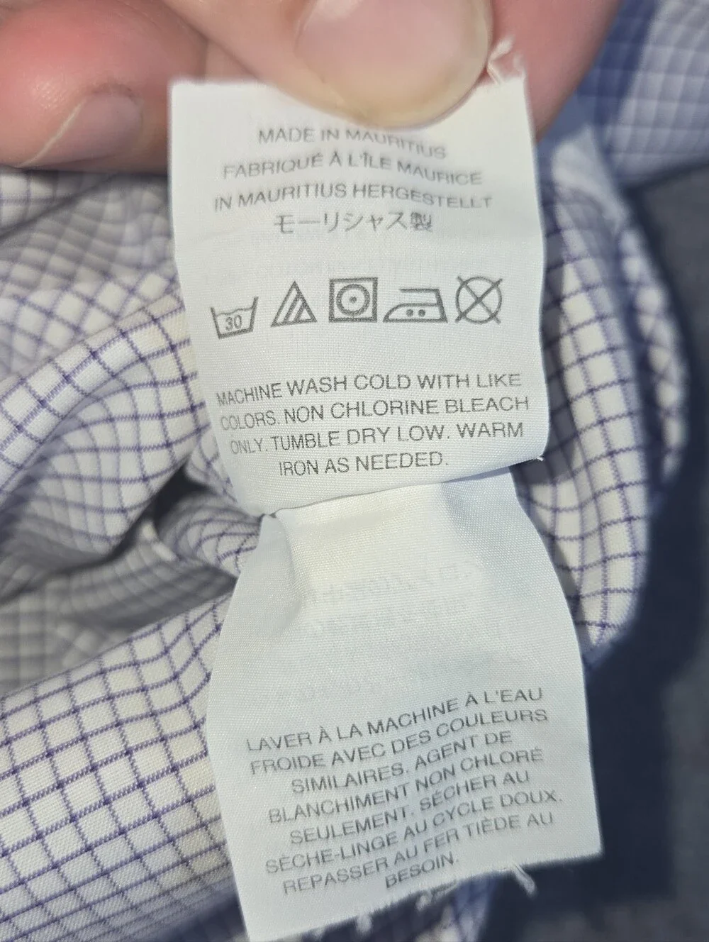 ​J.Crew Ludlow Classic Fit Dress Shirt - Purple White Windowpane Check - 15 34